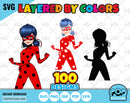 Miraculous Ladybug 100 cliparts bundle, Miraculous SVG cut files for Cricut / Silhouette, Ladybug PNG