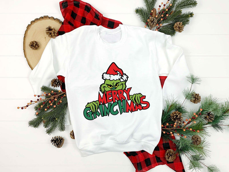 Merry Grinchmas Santa Claus Hat Christmas SVG,  Christmas SVG.