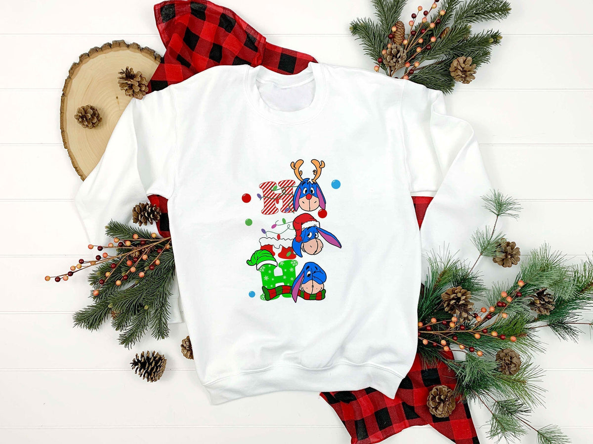 HO HO HO Eeyore Christmas SVG, Christmas SVG PNG DXF EPS File.