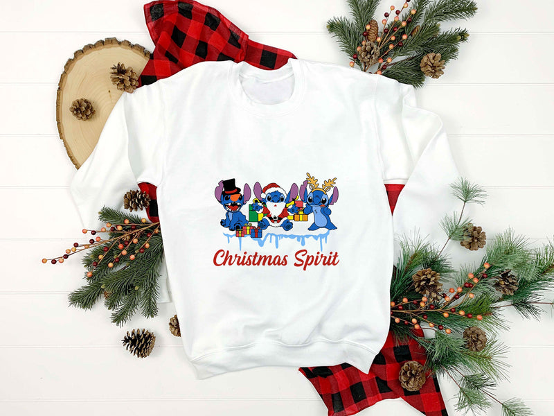 Stitch Christmas Spirit SVG, Disney Christmas SVG, Christmas SVG.