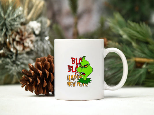 Bla Bla Happy New Year SVG, Christmas SVG PNG DXF EPS File.