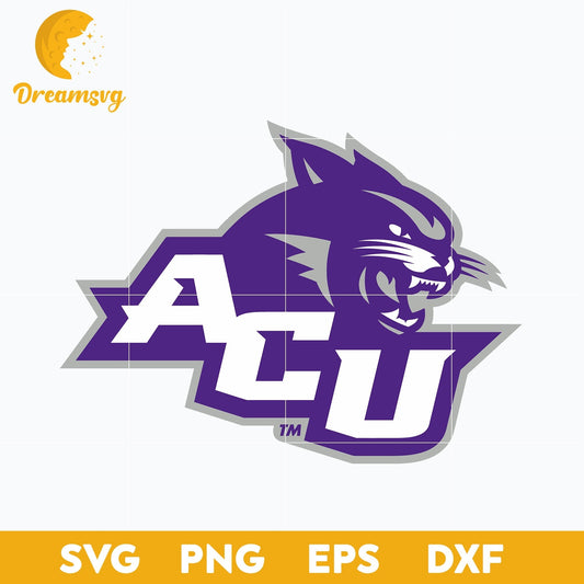 Abilene Christian Wildcats Svg, Logo Sport Svg, Ncaa Svg, Png, Dxf, Eps file.