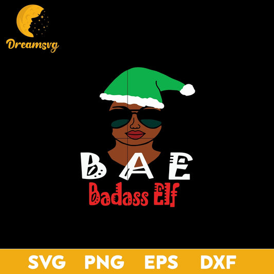 African American Christmas Elf Afro Hair Black Woman SVG, Christmas SVG, PNG DXF EPS Digital File.