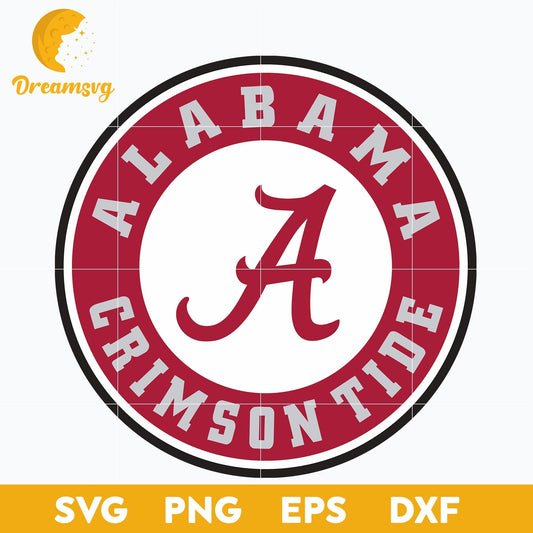 Alabama Crimson Tide Svg, Logo Ncaa Sport Svg, Ncaa Svg, Png, Dxf, Eps Download File.