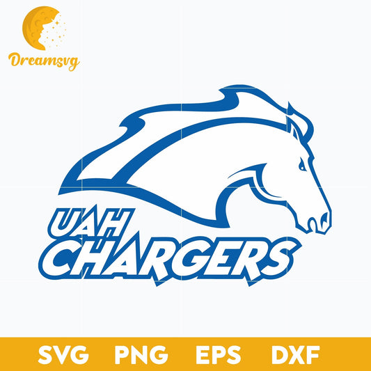 Alabama Huntsville Chargers Svg, Logo Ncaa Sport Svg, Ncaa Svg, Png, Dxf, Eps Download File.