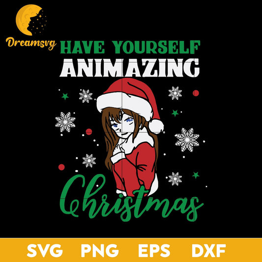 Aneisha Not So Ugly Christmas Anime  Manga SVG, Christmas SVG, PNG DXF EPS Digital File.