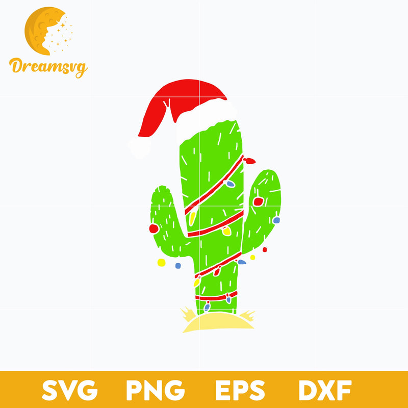 Arizona Cactus Christmas SVG, Christmas SVG, PNG DXF EPS Digital File.