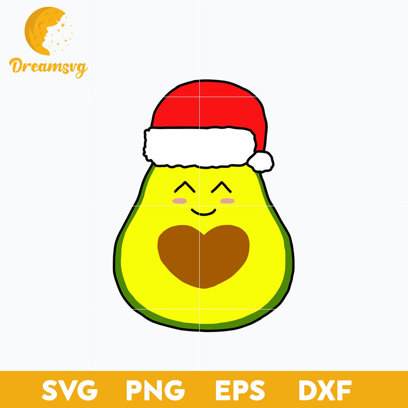 Avocado Merry Christmas Vegan Pajama SVG, Christmas SVG, PNG DXF EPS Digital File.