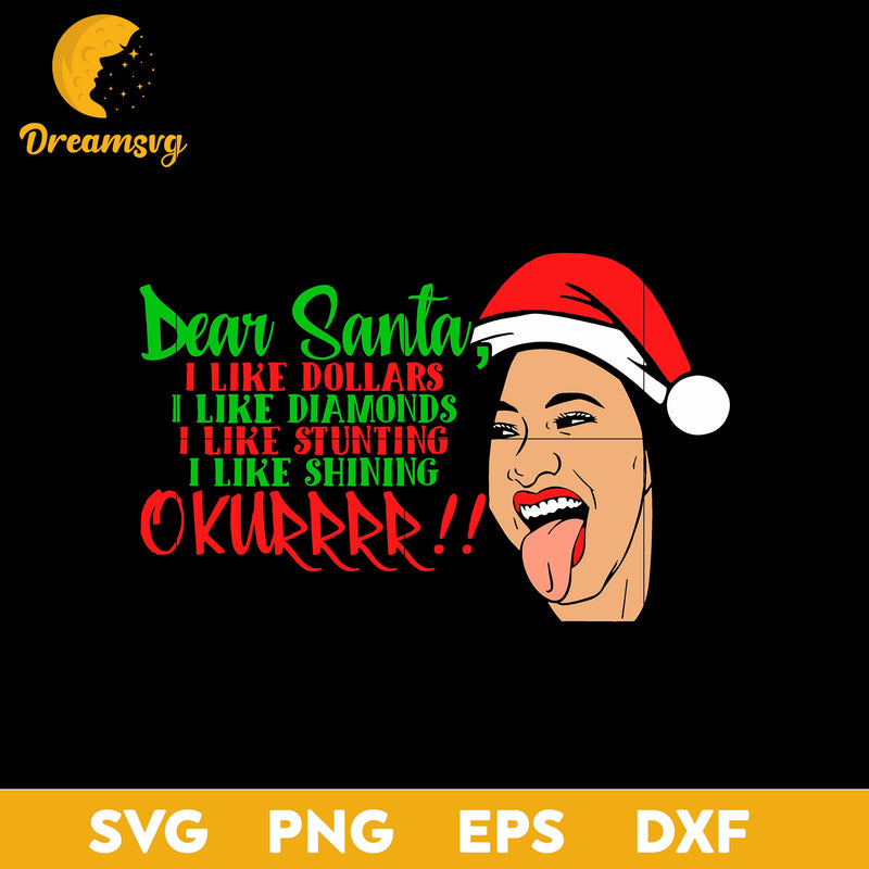 Cardi B Christmas SVG, Christmas SVG, PNG DXF EPS Digital File.