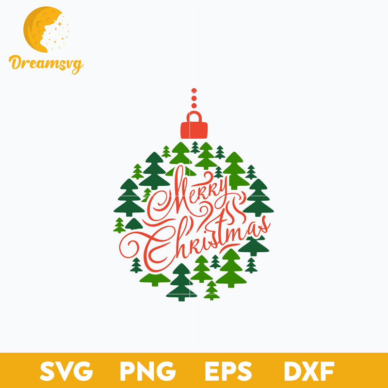 Christmas Bauble SVG, Christmas SVG, PNG DXF EPS Digital File.