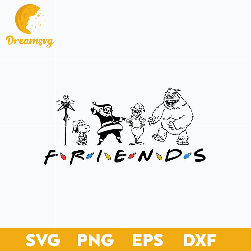 Christmas Friends SVG, Christmas SVG, PNG DXF EPS Digital File.