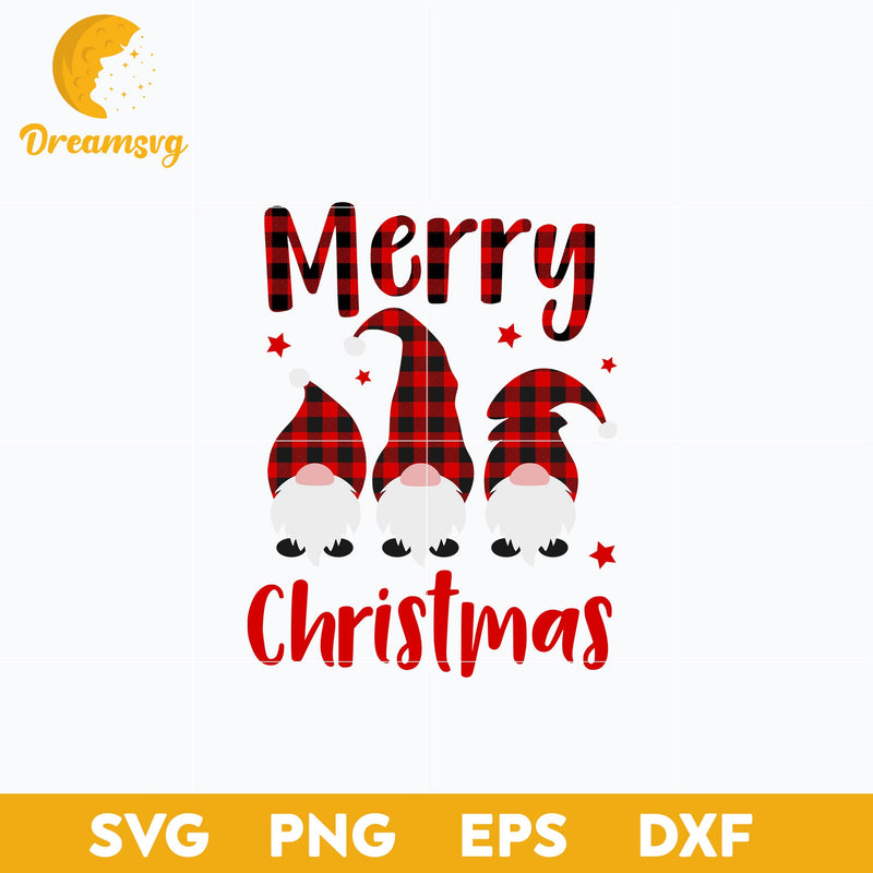 Gnomes Merry Christmas SVG, Christmas SVG, PNG DXF EPS Digital File.