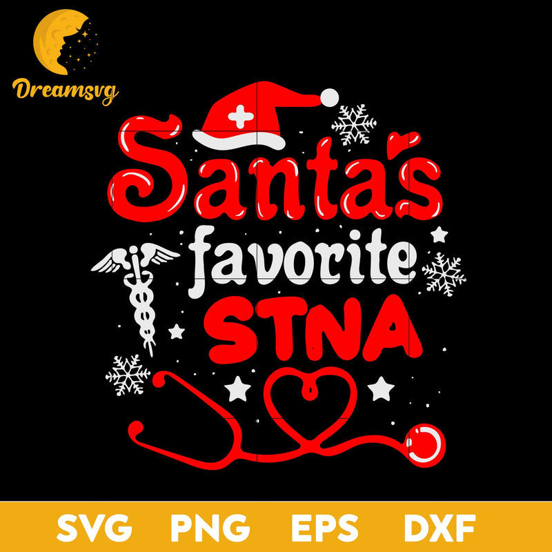 Christmas Santa’s Favorite Stna Stethoscope SVG, Christmas SVG, PNG DXF EPS Digital File.