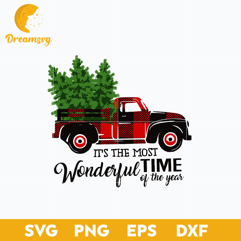 Christmas Truck SVG, Christmas SVG, PNG DXF EPS Digital File.