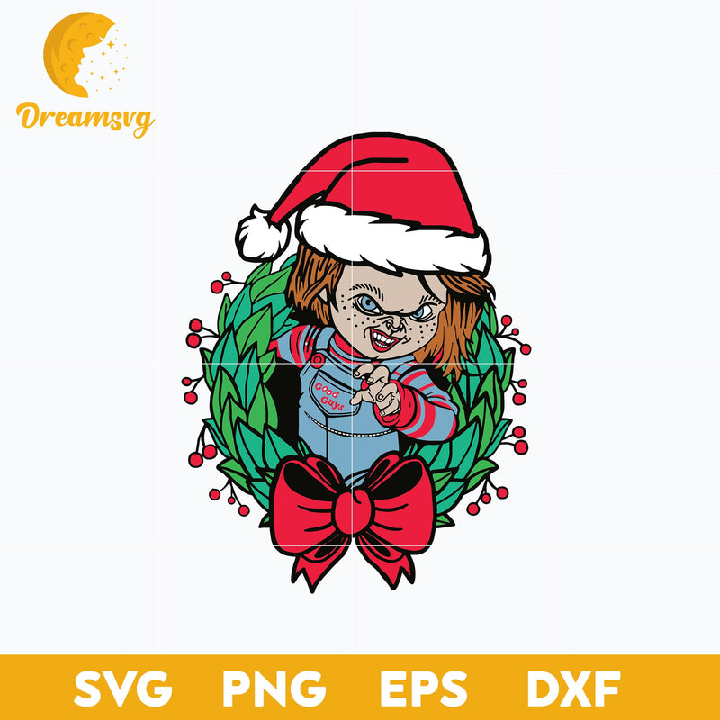 Chucky Christmas SVG, Christmas SVG, PNG DXF EPS Digital File.