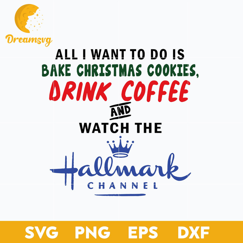 Drink Coffee SVG, Christmas SVG, PNG DXF EPS Digital File.