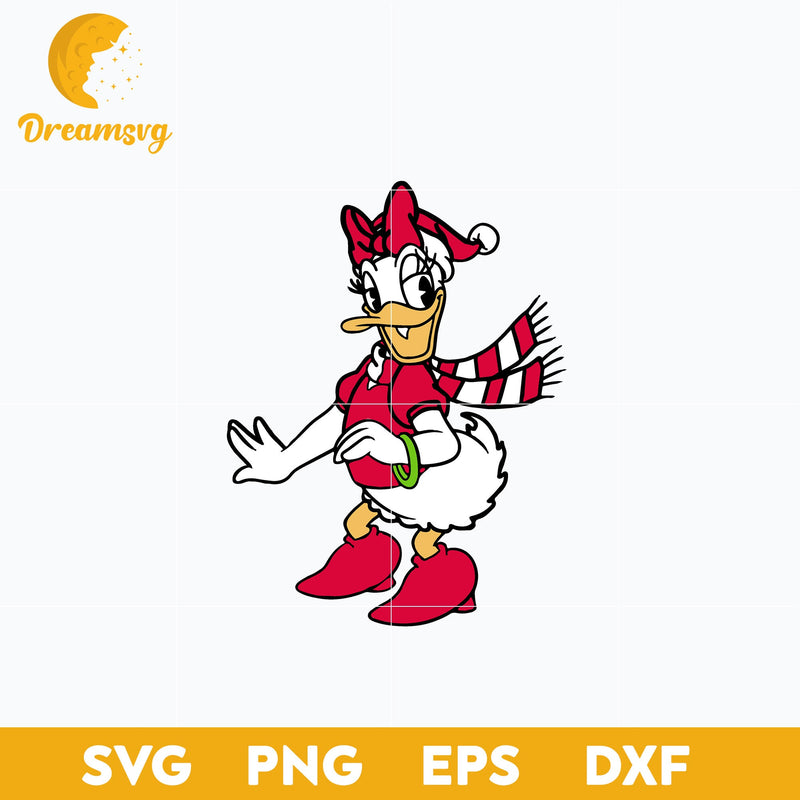 Daisy Duck Christmas SVG, Christmas SVG, PNG DXF EPS Digital File.