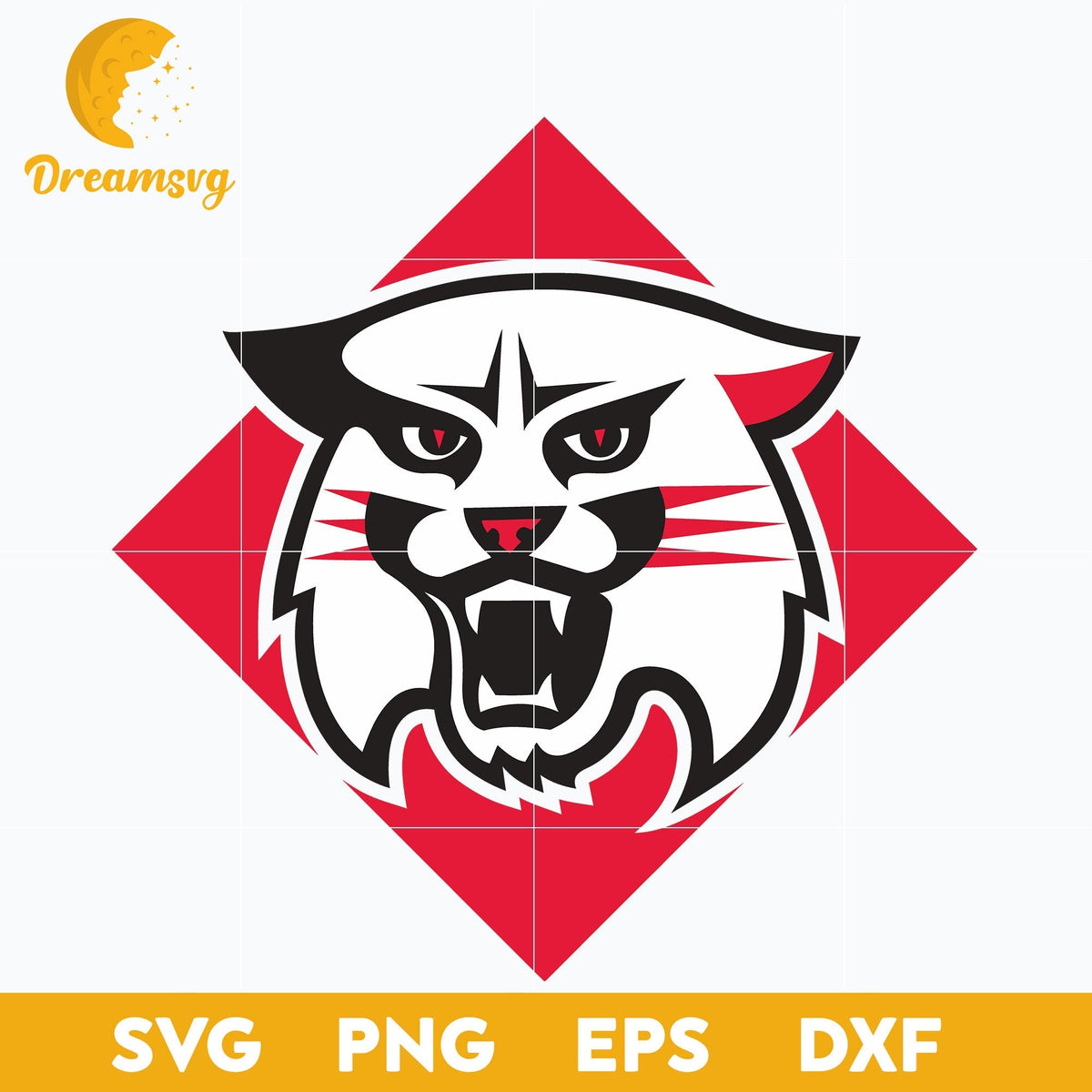 Davidson Wildcats Svg, Logo Ncaa Sport Svg, Ncaa Svg, Png, Dxf, Eps Download File.