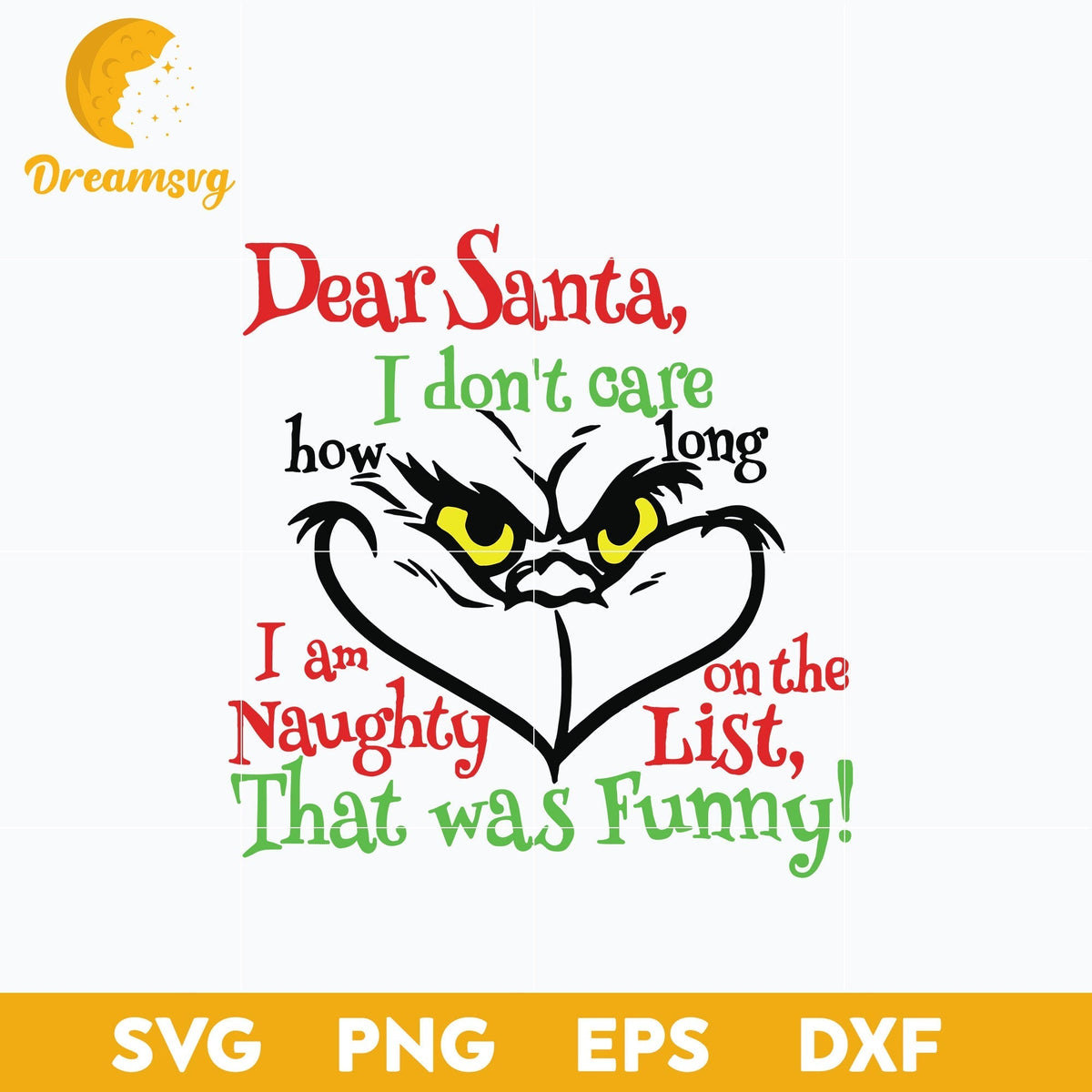 Dear Santa, I Don't Care How Long SVG, Christmas SVG, PNG DXF EPS Digital File.