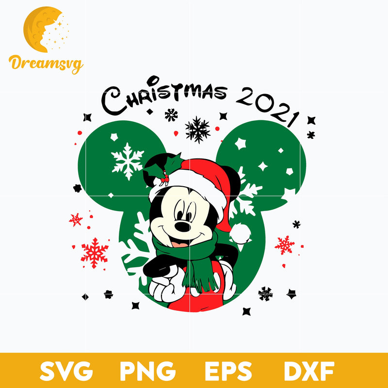 Disney Ears Mickey Christmas SVG, Christmas SVG, PNG DXF EPS Digital File.