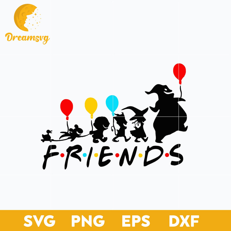 Disney Nightmare Before Christmas Friends SVG, Christmas SVG, PNG DXF EPS Digital File.