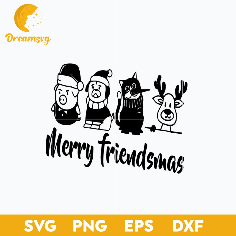 Friends Christmas SVG, Christmas SVG, PNG DXF EPS Digital File.