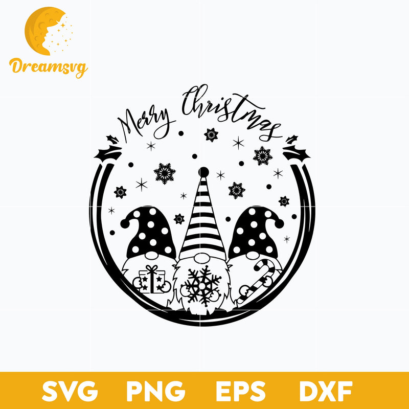 Gnomes Merry Christmas SVG, Christmas SVG, PNG DXF EPS Digital File.