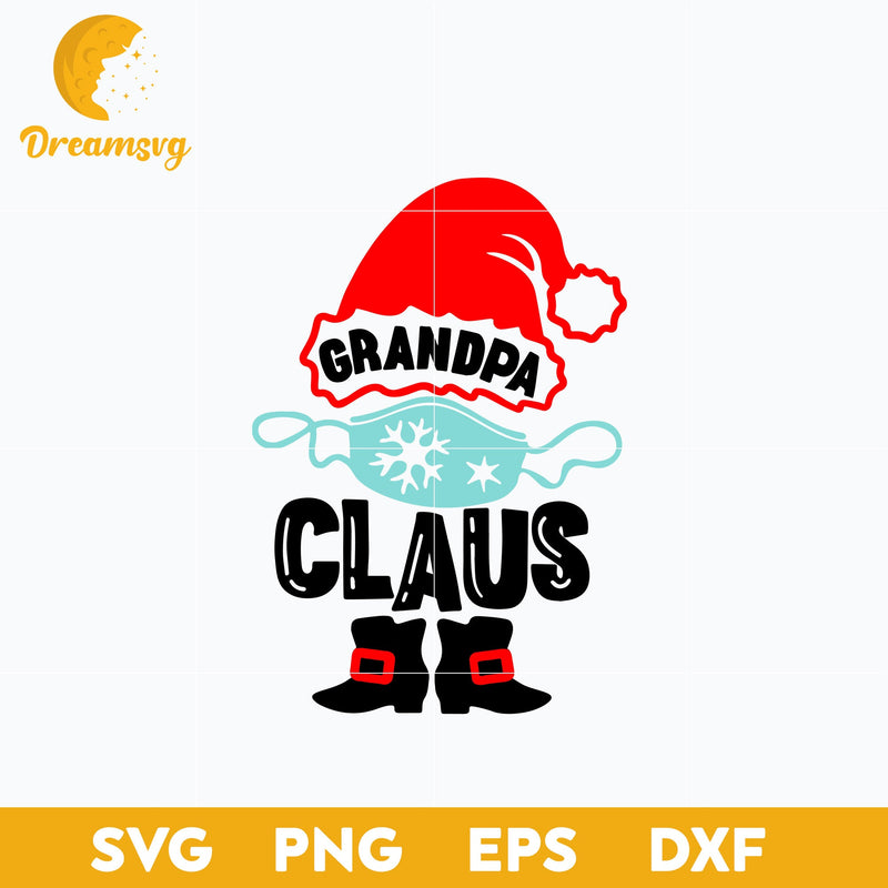 Grandpa Claus Christmas SVG, Christmas SVG, PNG DXF EPS Digital File.