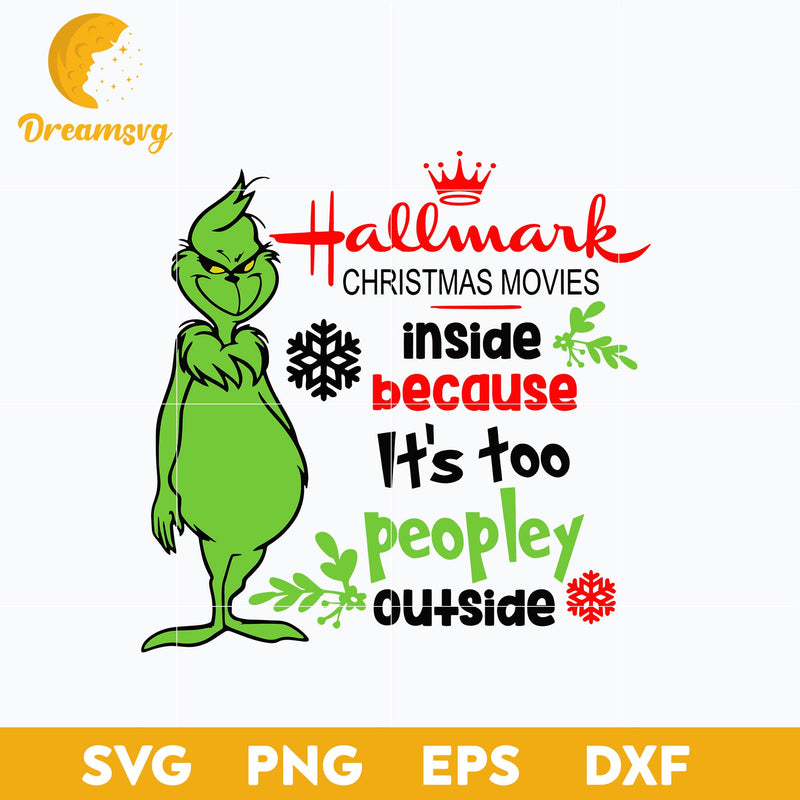 Grinch Hallmark Christmas Movie SVG, Christmas SVG, PNG DXF EPS Digital File.