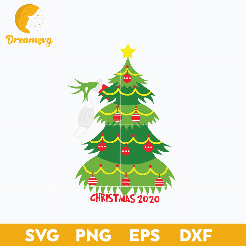 Grinch Christmas Tree 2020 SVG, Christmas SVG, PNG DXF EPS Digital File.