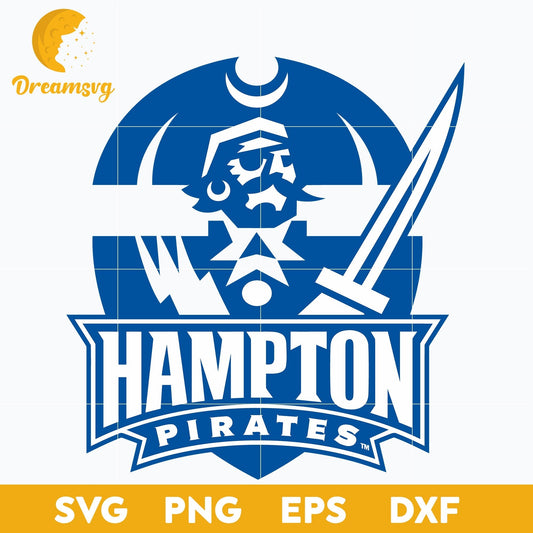 Hampton Pirates Svg, Logo Ncaa Sport Svg, Ncaa Svg, Png, Dxf, Eps Download File.