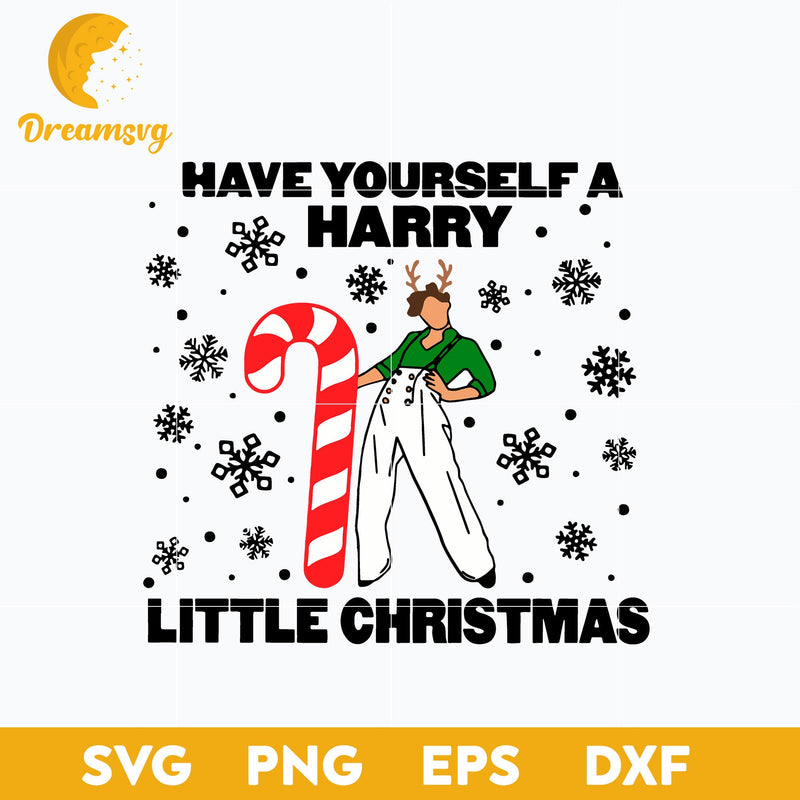 Have Yourself A Harry Little Christmas Harry Styles SVG, Christmas SVG, PNG DXF EPS Digital File.