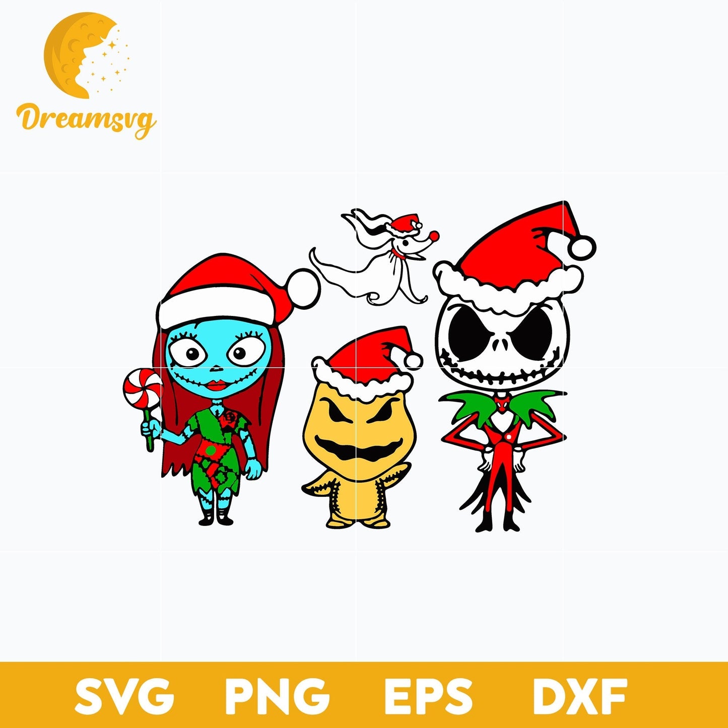 Horror Movie Chibi Christmas SVG, Christmas SVG, PNG DXF EPS Digital File.