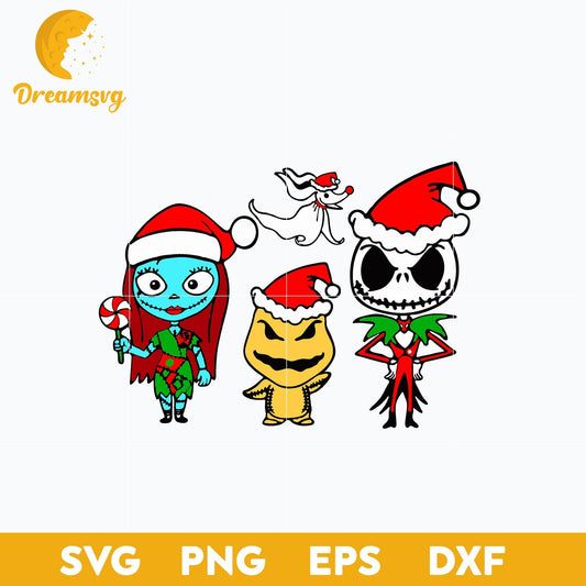 Horror Movie Chibi Christmas SVG, Christmas SVG, PNG DXF EPS Digital File.