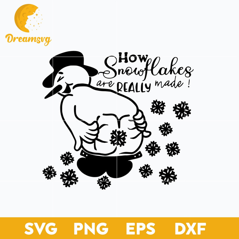 How Snowflake Are Really Made SVG, Christmas SVG, PNG DXF EPS Digital File.