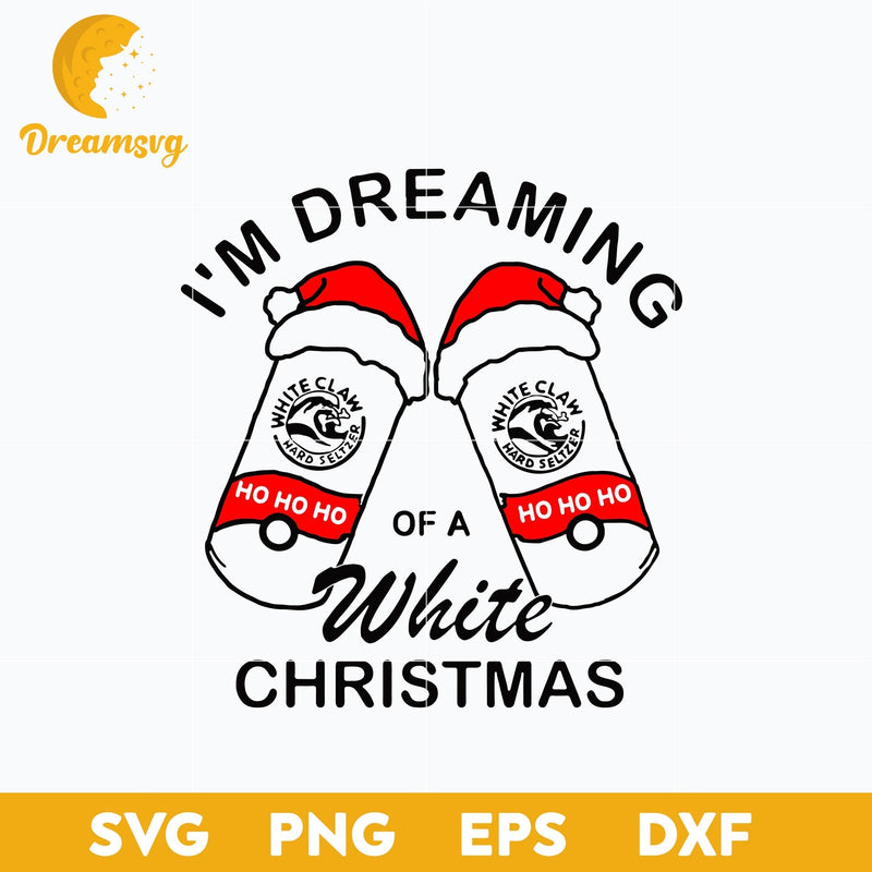 I'm Dreaming Of A White Christmas SVG, Christmas SVG, PNG DXF EPS Digital File.