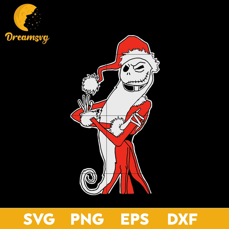 Jack Skellington Christmas SVG, Christmas SVG, PNG DXF EPS Digital File.