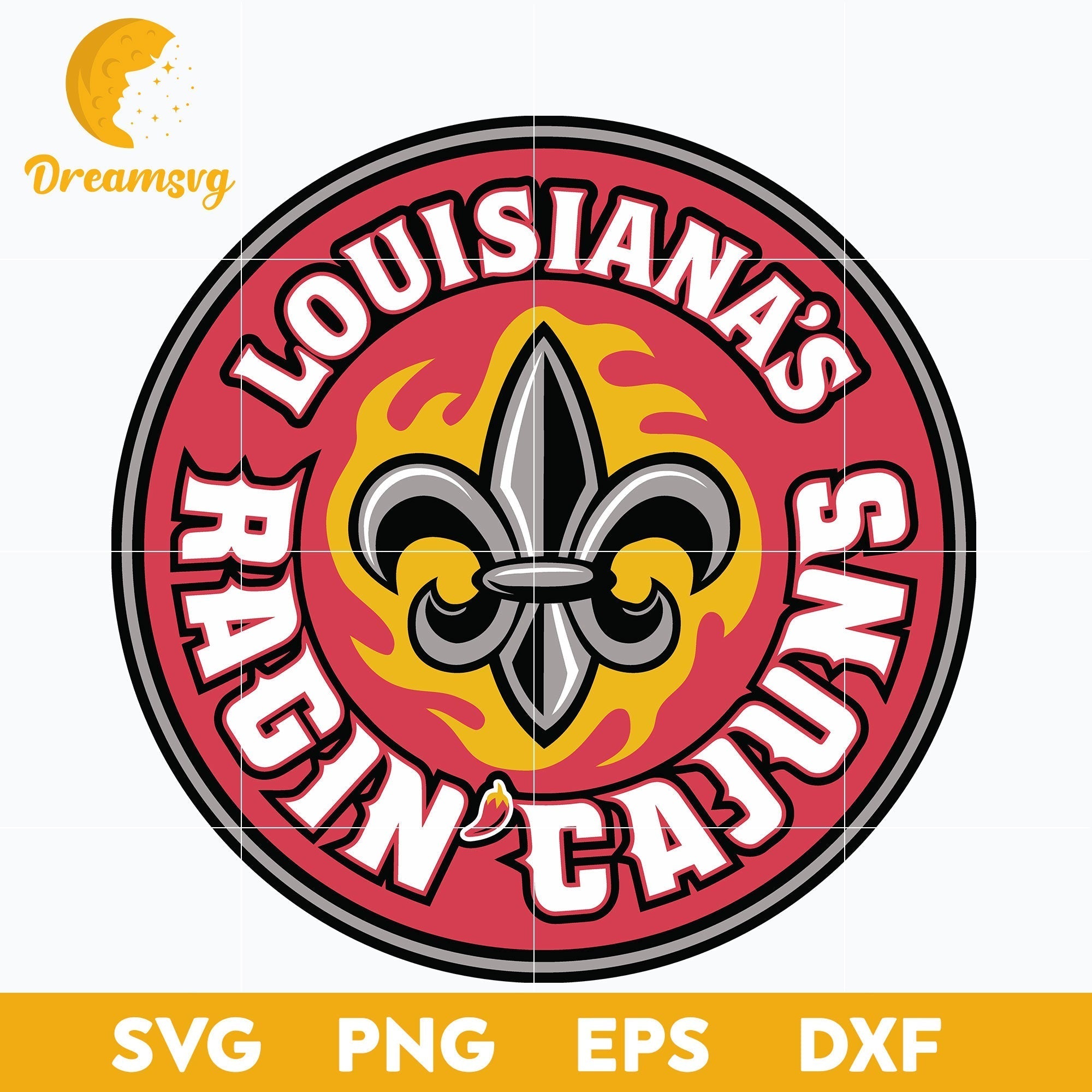 Louisiana Ragin Cajuns Svg, Logo Ncaa Sport Svg, Ncaa Svg, Png, Dxf, E