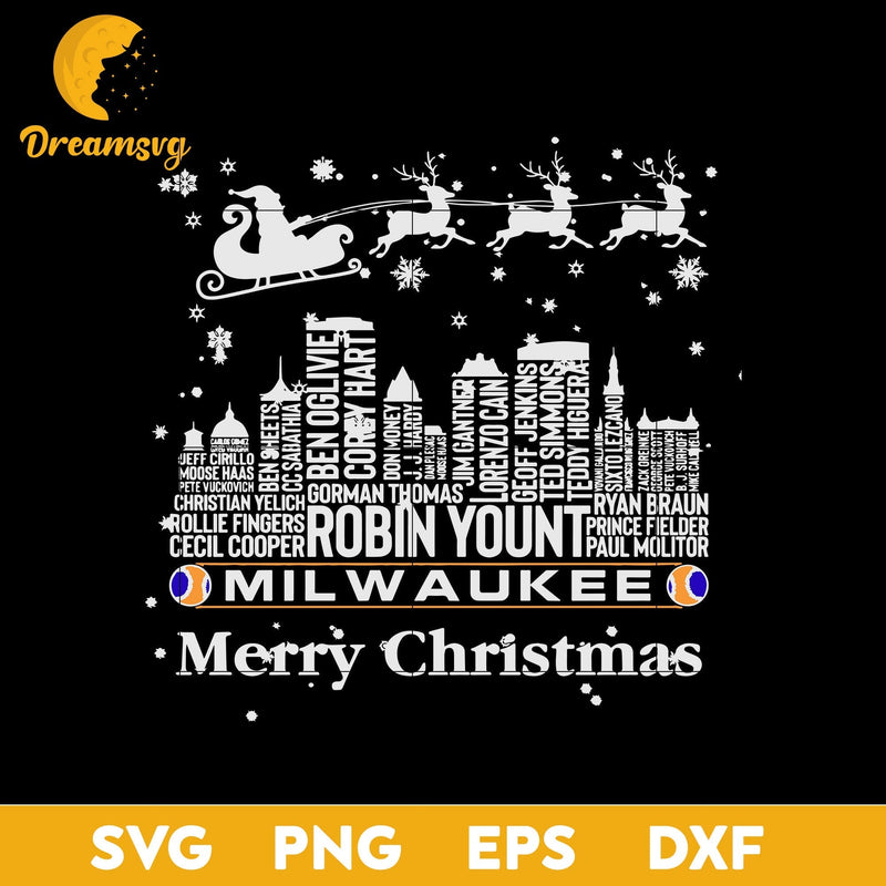 Milwaukee Merry Christmas SVG, Christmas SVG, PNG DXF EPS Digital File.