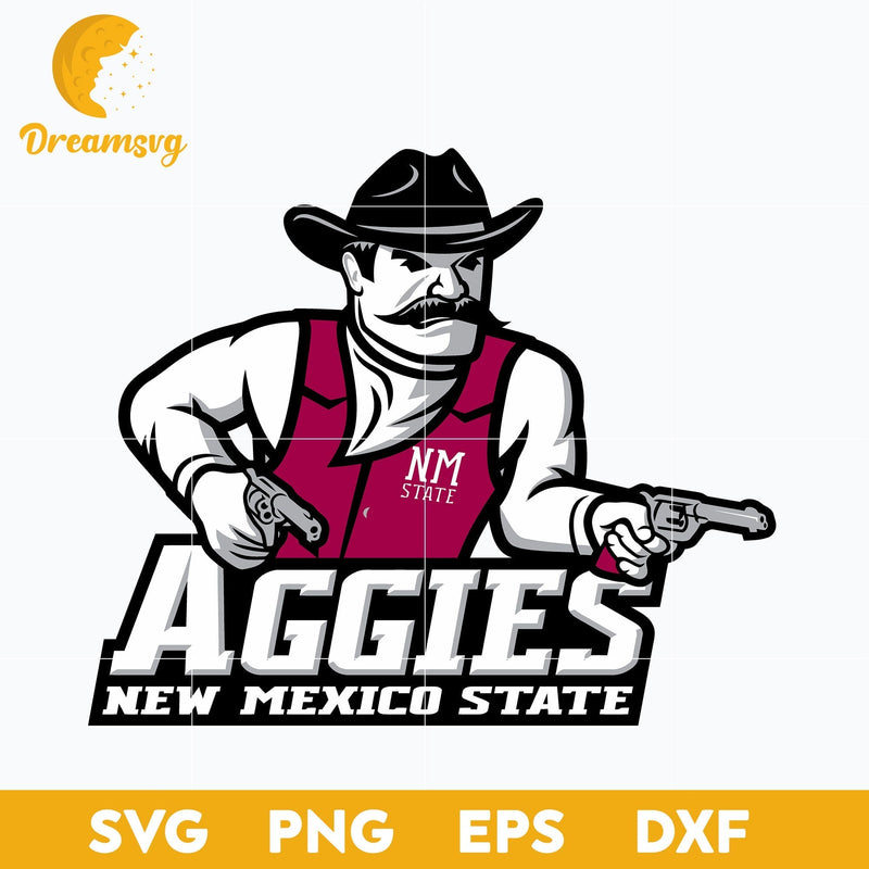 New Mexico State Aggies Svg, Logo Ncaa Sport Svg, Ncaa Svg, Png, Dxf, Eps Download File.