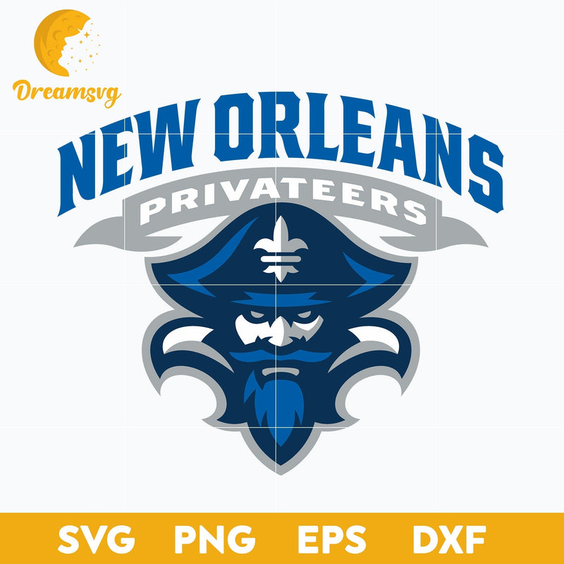 New Orleans Privateers Svg, Logo Ncaa Sport Svg, Ncaa Svg, Png, Dxf, Eps Download File.