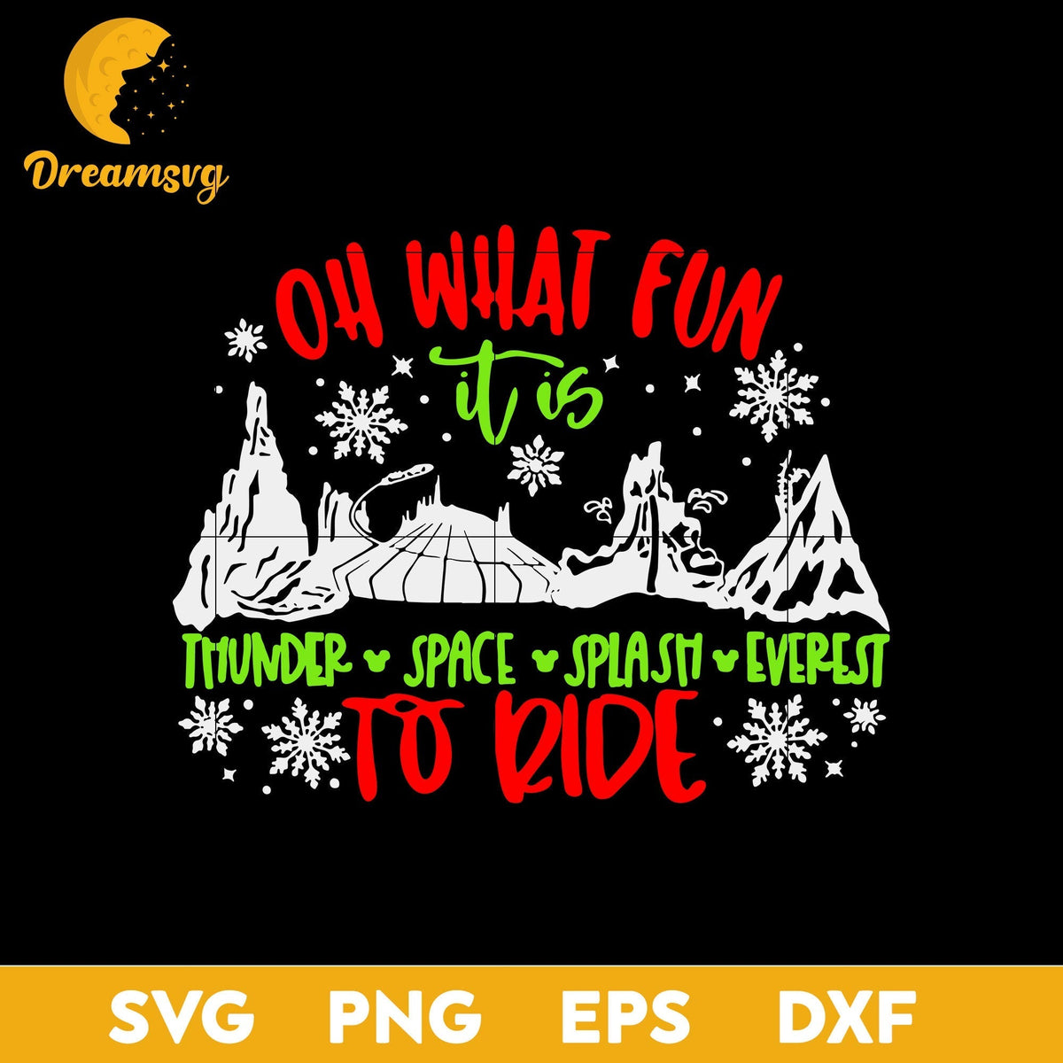 Oh What Fun It is To Ride Christmas Family Vacation SVG, Christmas SVG, PNG DXF EPS Digital File.