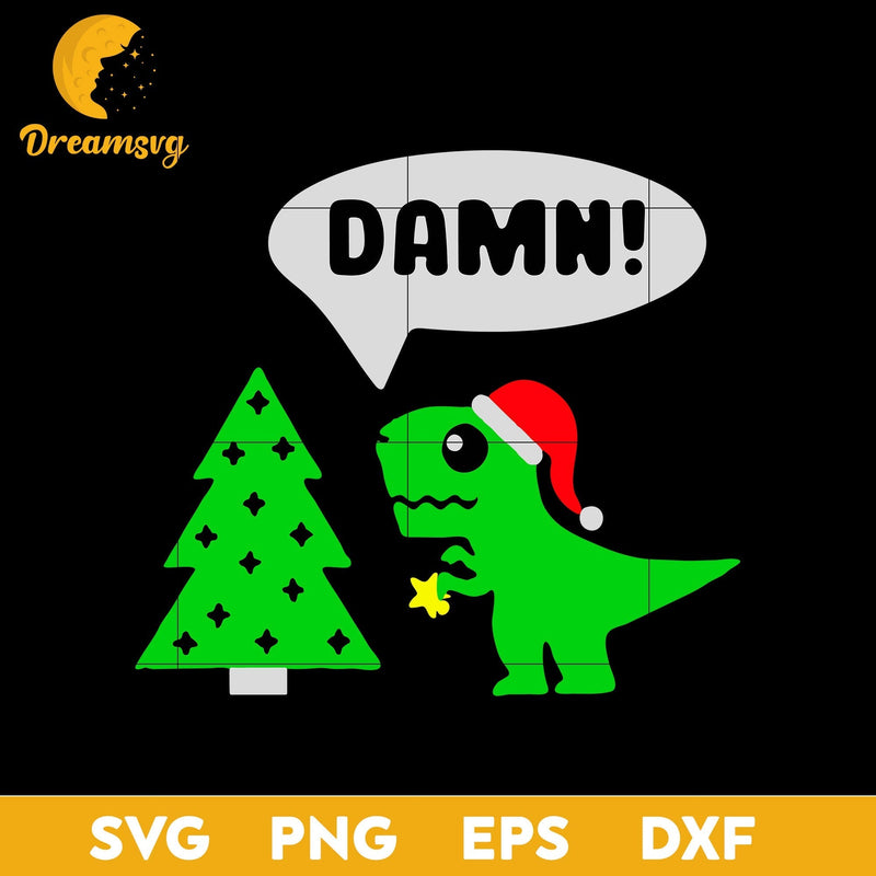 Rawr T Rex Hates Christmas SVG, Christmas SVG, PNG DXF EPS Digital File.