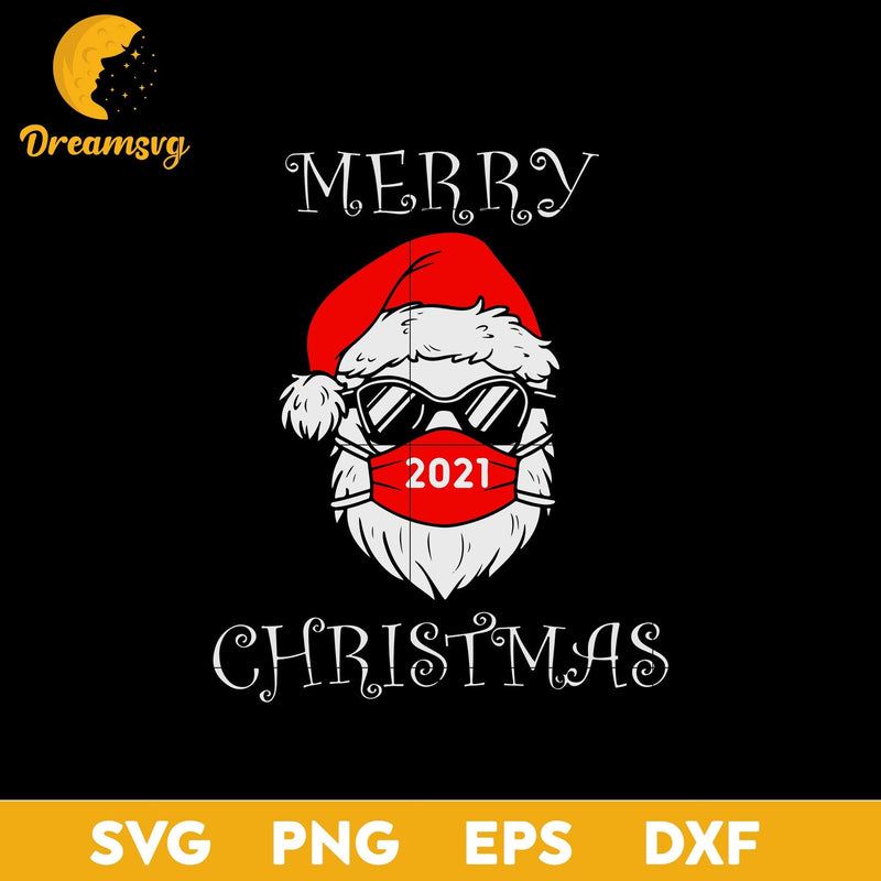 Santa Claus Christmas 2021 SVG, Christmas SVG, PNG DXF EPS Digital File.