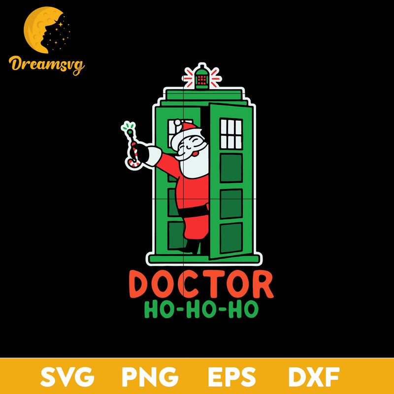 Santa Claus Doctor Ho Ho Ho SVG, Christmas SVG, PNG DXF EPS Digital File.