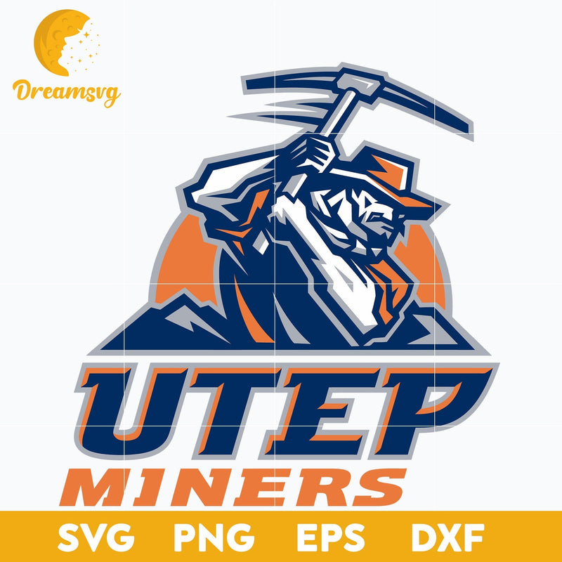 UTEP Miners Svg, Logo Ncaa Sport Svg, Ncaa Svg, Png, Dxf, Eps Download File.