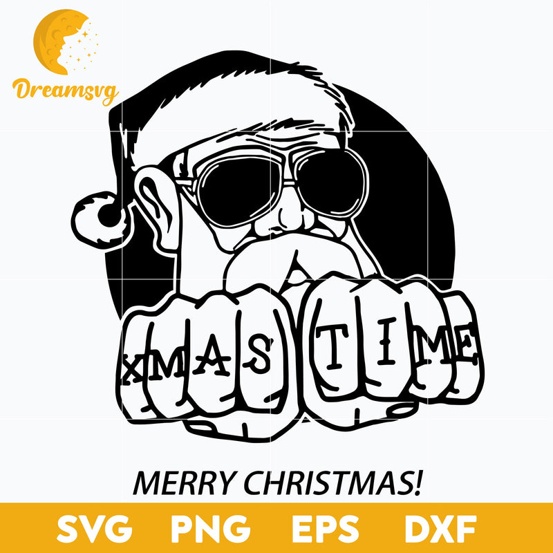 Xmas Time Merry Christmas SVG, Christmas SVG, PNG DXF EPS Digital File.