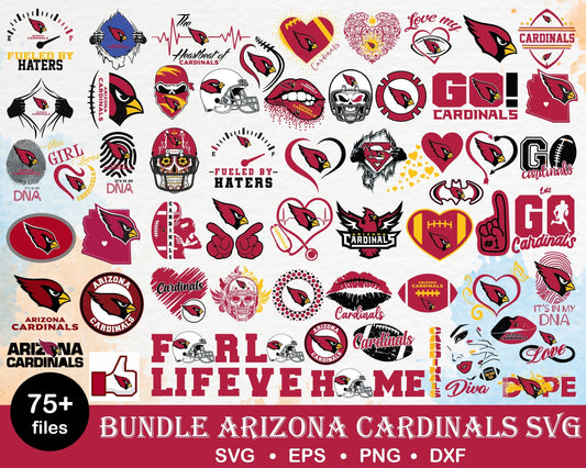 75+ Arizona Cardinals bundle svg, Bundle Cardinals svg, Nfl svg, png, dxf, eps digital file