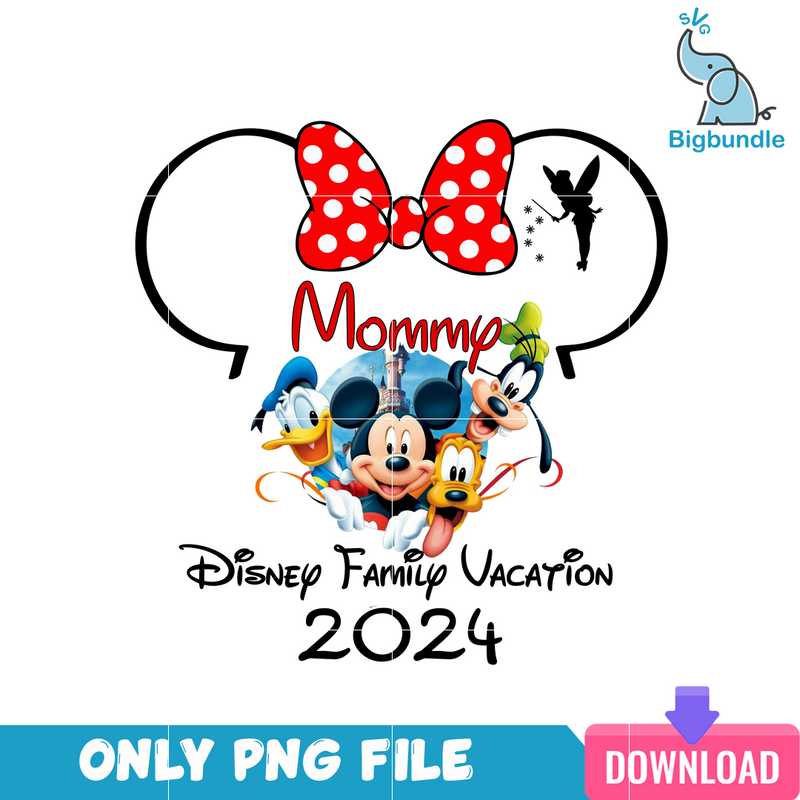 Mommy Disney Trip 2024 PNG