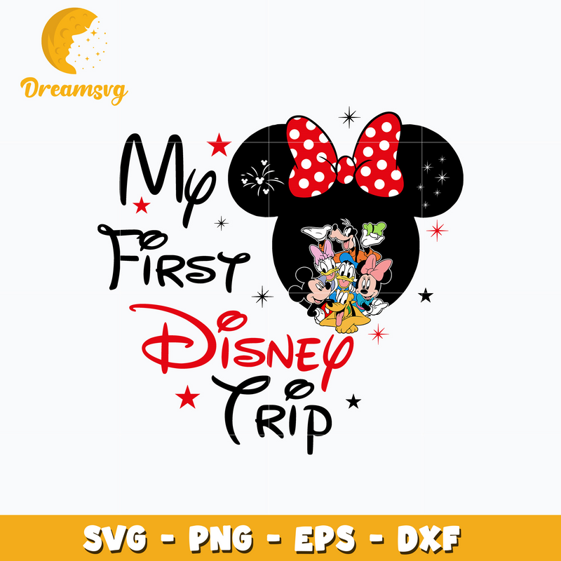 My first disney trip mickey friends svg